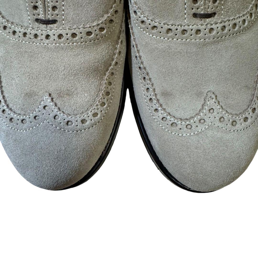 美品ウノピュウノウグァーレトレ/ウィングチップファーサンダル/ベージュ43