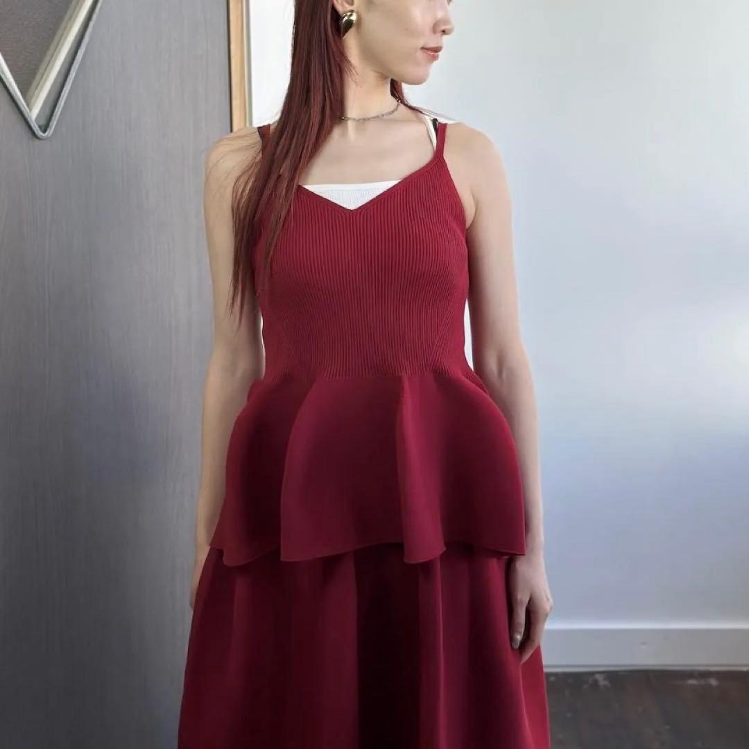 CFCL POTTERY CAMISOLE TOP キャミソール レッド