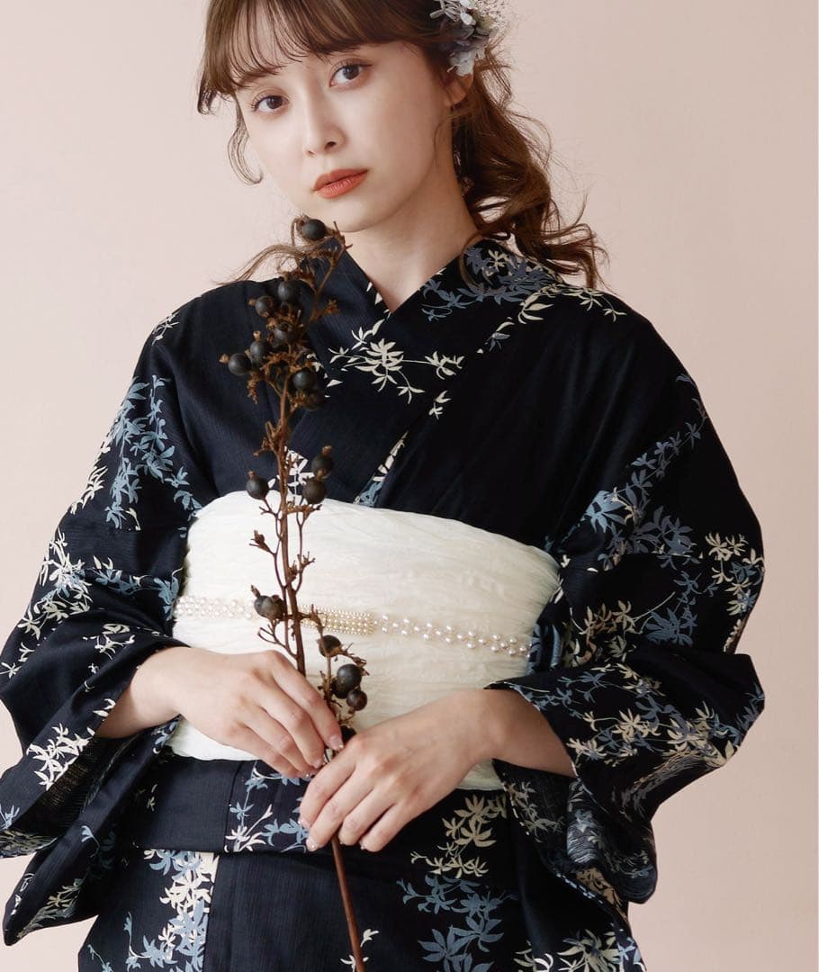 dita 浴衣　セット　如月の萩ながれ