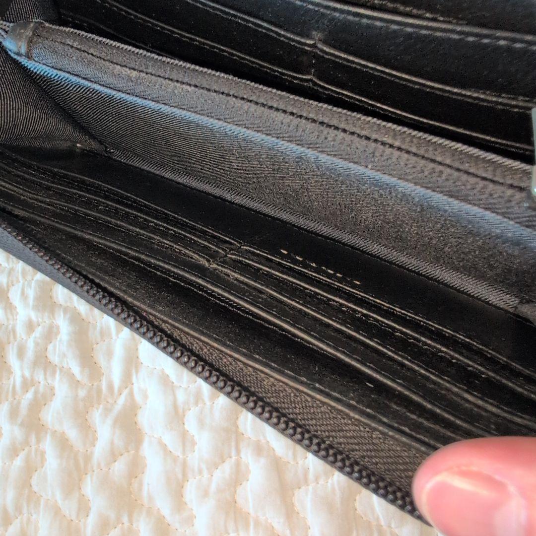 DIESEL　ディーゼル　長財布　デニム地　ブルー　ラウンドジップ　パッチワーク