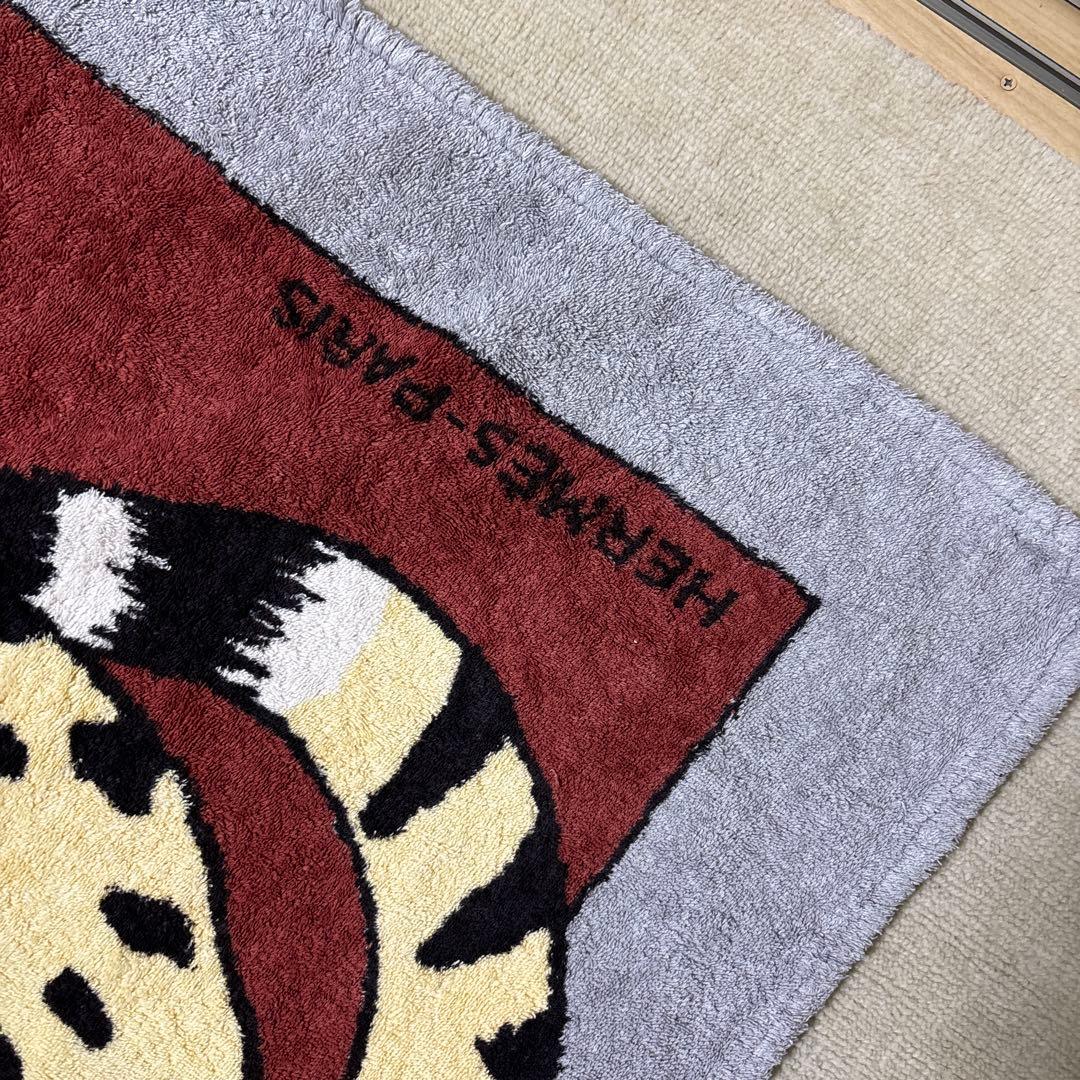 エルメス／チーター デザイン 、タオルケット