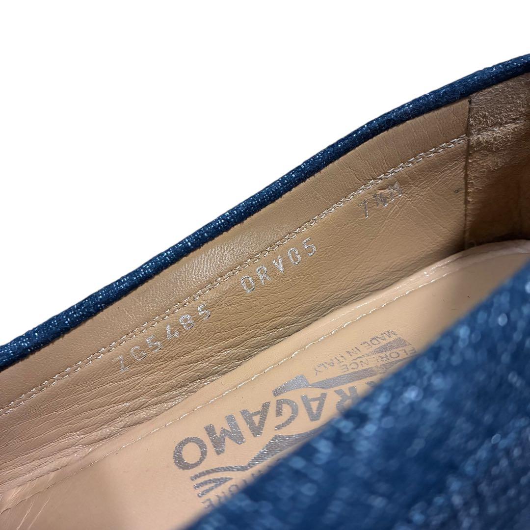 Salvatore Ferragamo デニム ビット ドライビングシューズ