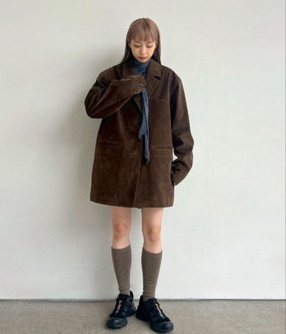 anuke Eco Suede Jacket アヌーク　エコスエードジャケット