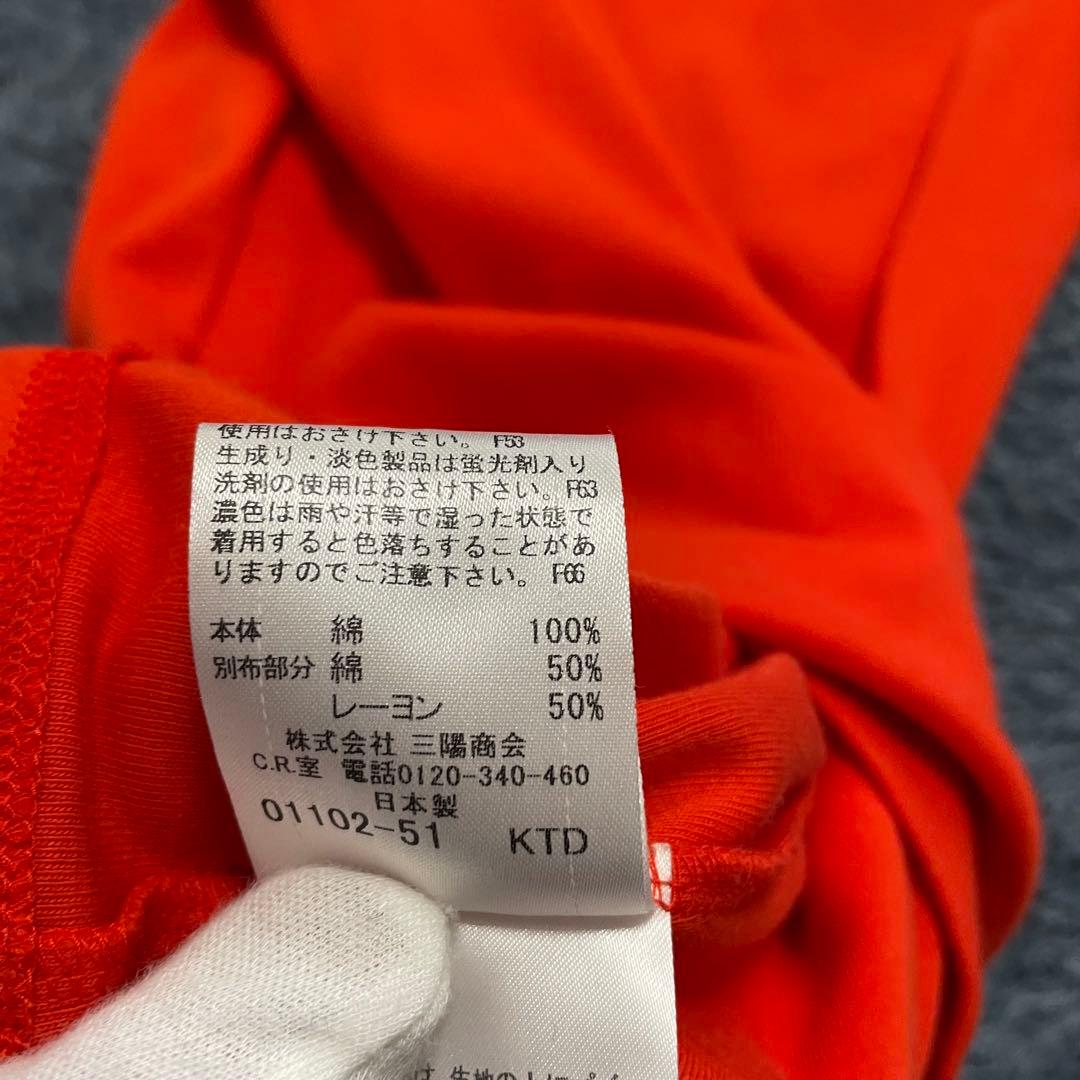 美品 BURBERRY バーバリー Tシャツ オレンジ ホースマーク