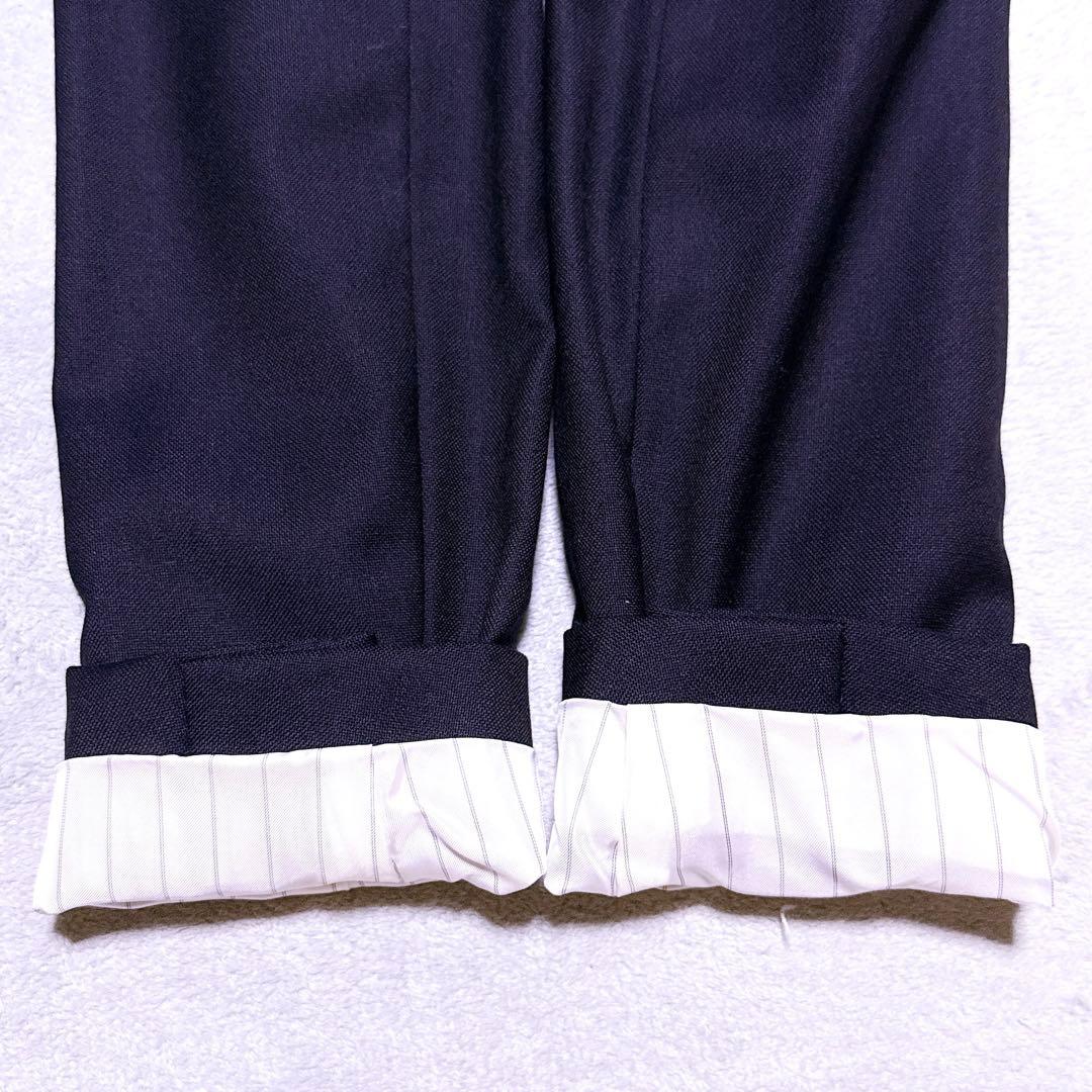 現行【未使用】J.PRESS 紺ブレ ダブル 6つ 金ボタン シルク混 濃紺 M