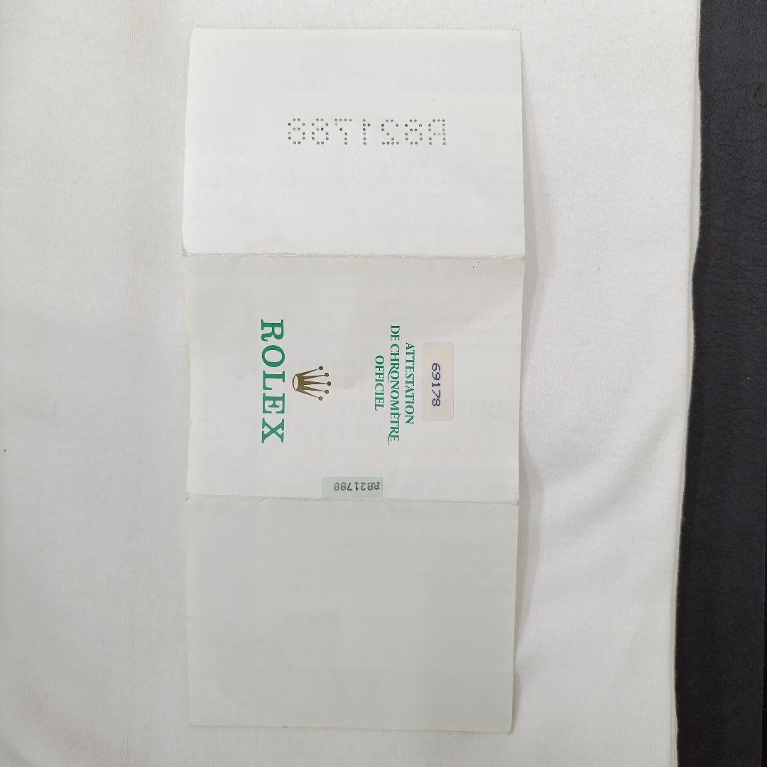 ROLEX 公式保証書 クロノメーター証明書