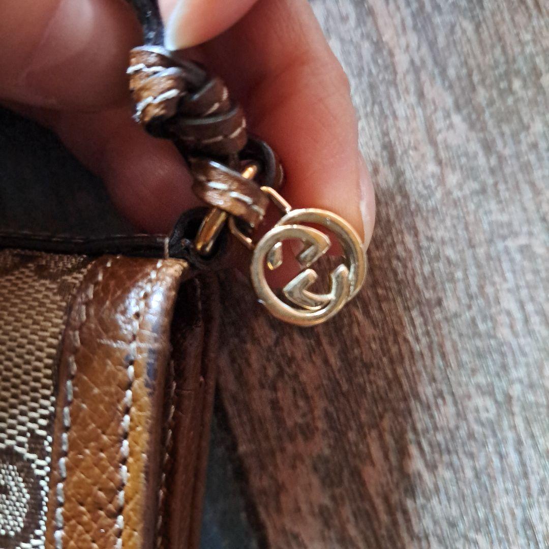 ※週末迄値下※GUCCI ブラウンレザー GGパターン 長財布