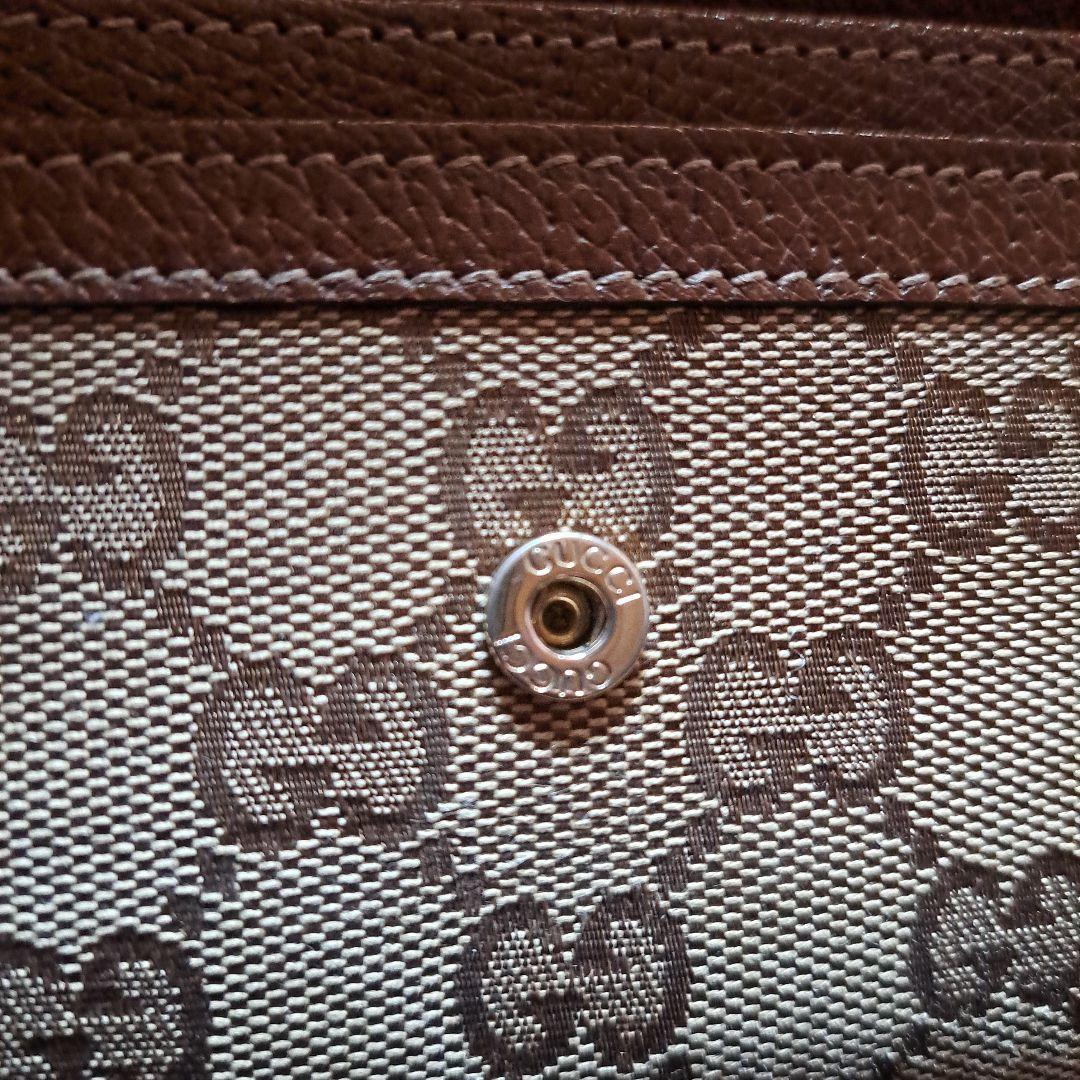 ※週末迄値下※GUCCI ブラウンレザー GGパターン 長財布