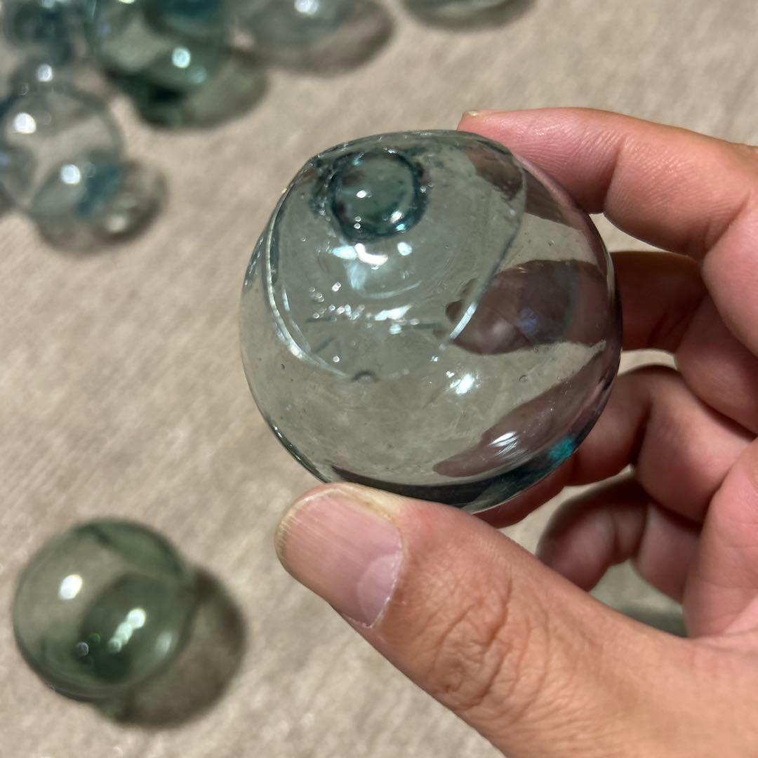 ガラス玉　浮き玉　70個セット　刻印　まとめ売り