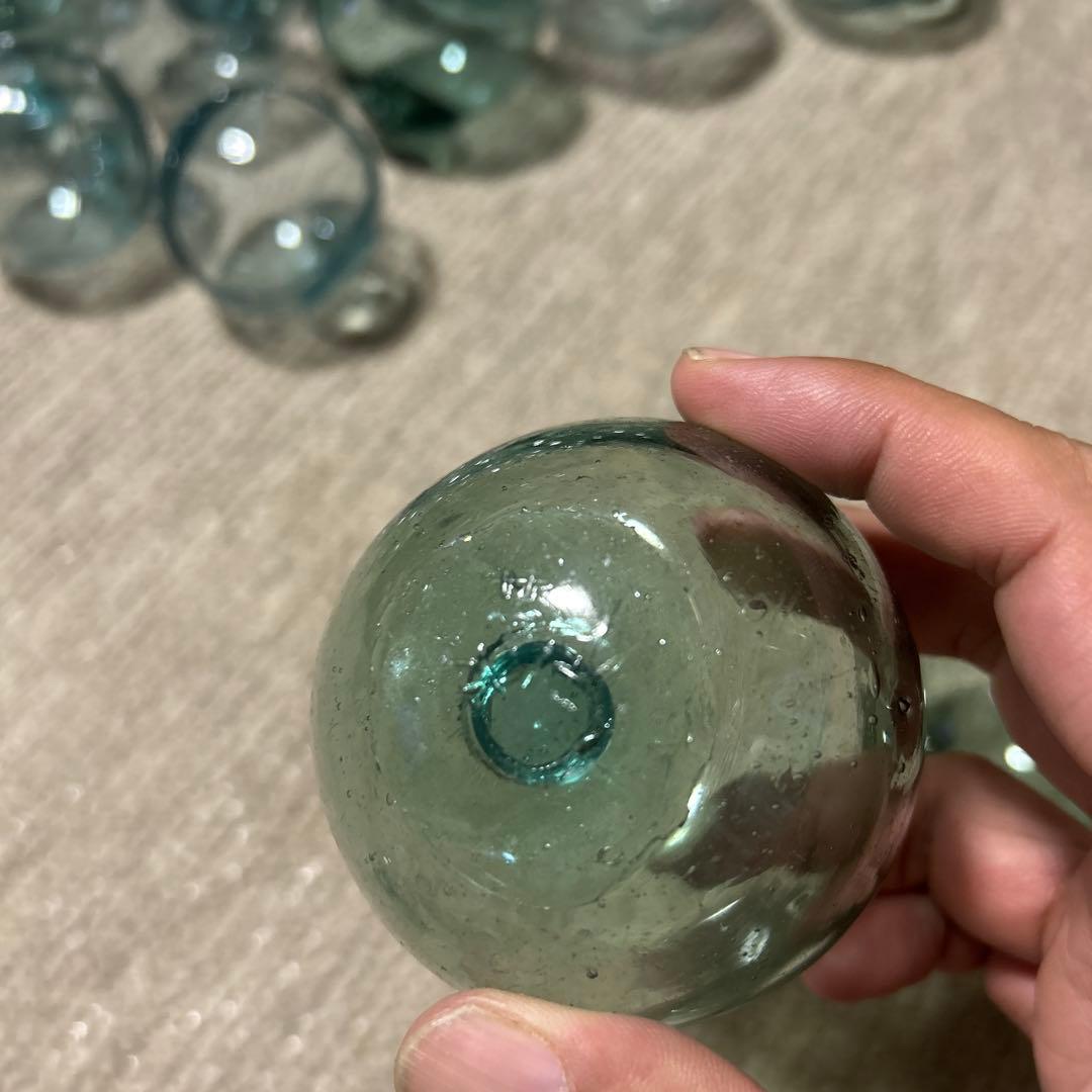ガラス玉　浮き玉　70個セット　刻印　まとめ売り