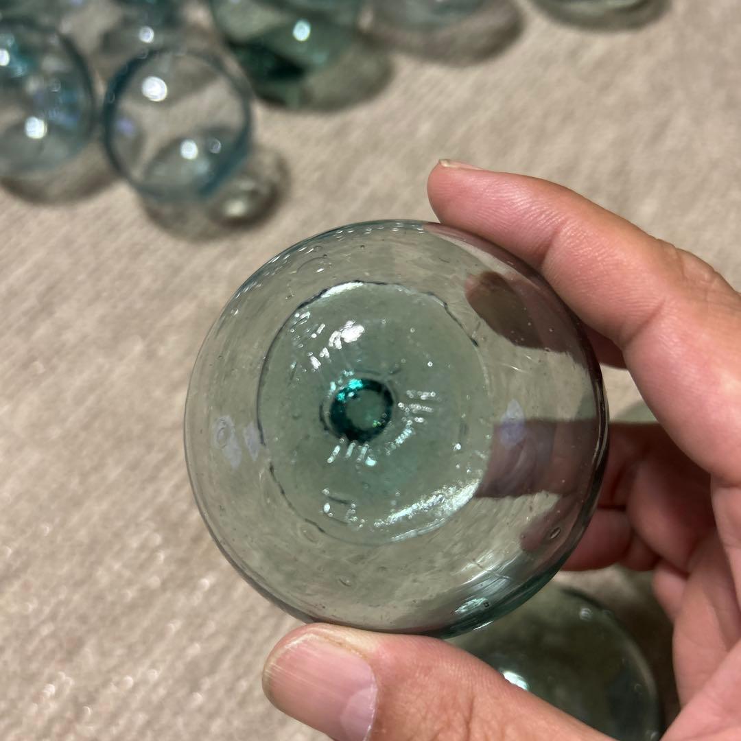 ガラス玉　浮き玉　70個セット　刻印　まとめ売り