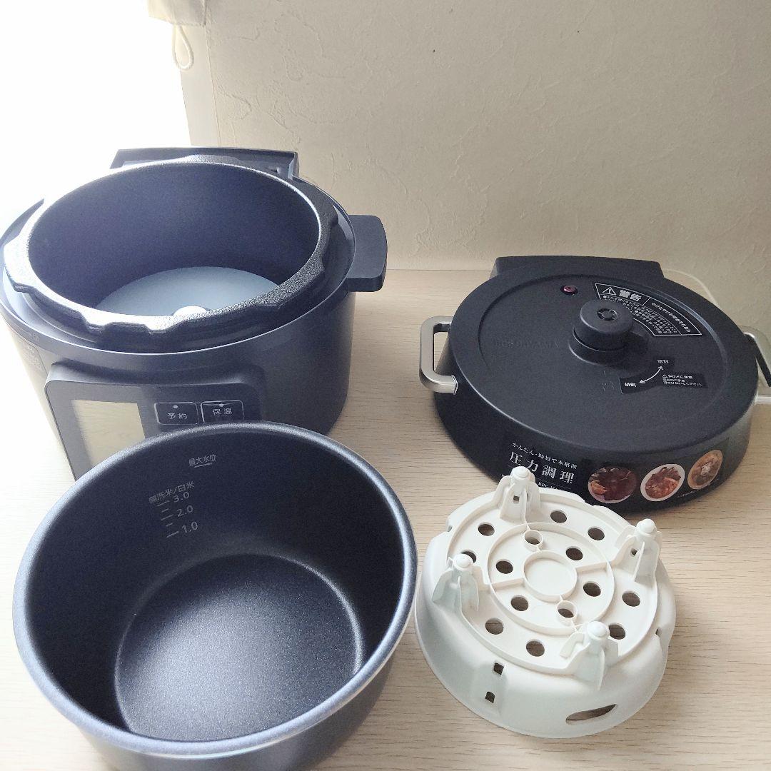 【未使用】IRIS OHYAMA 電気圧力鍋　KPC-MA2 ブラック