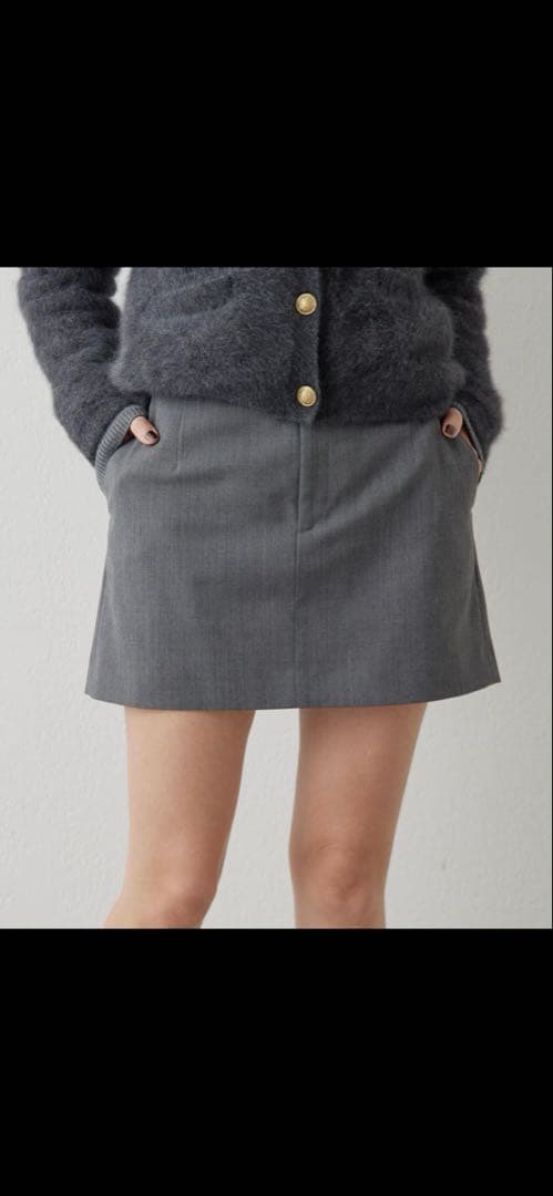 ウィムガゼット　ウールギャバミニスカート