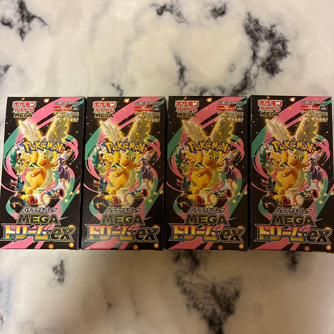 ポケモンカードゲーム　MEGAドリームex 4BOX シュリンクなし