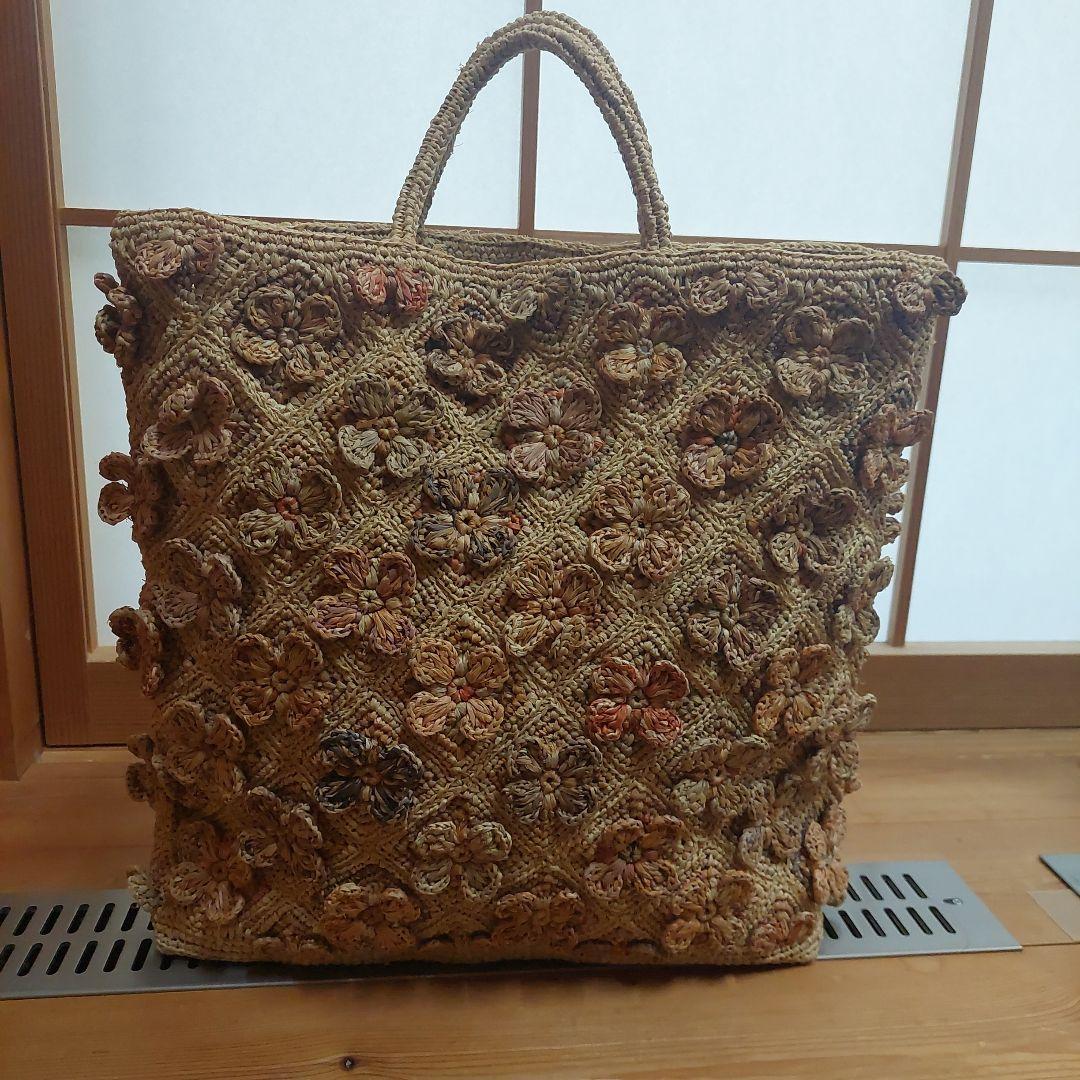 [お値下げ]ソフィーディガール　大きなトートバッグ　ラフィアバッグ　新品未使用