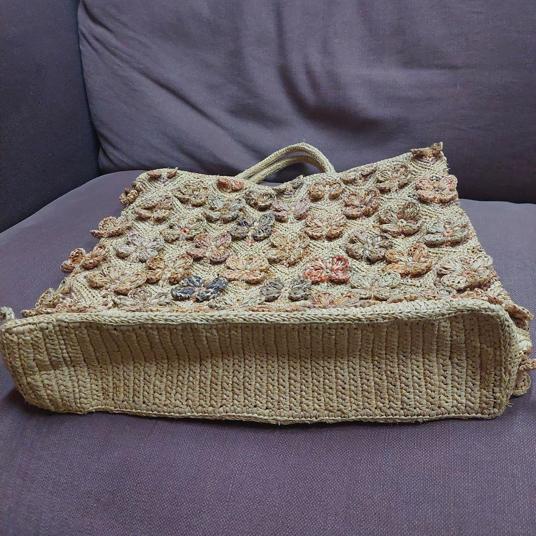 [お値下げ]ソフィーディガール　大きなトートバッグ　ラフィアバッグ　新品未使用