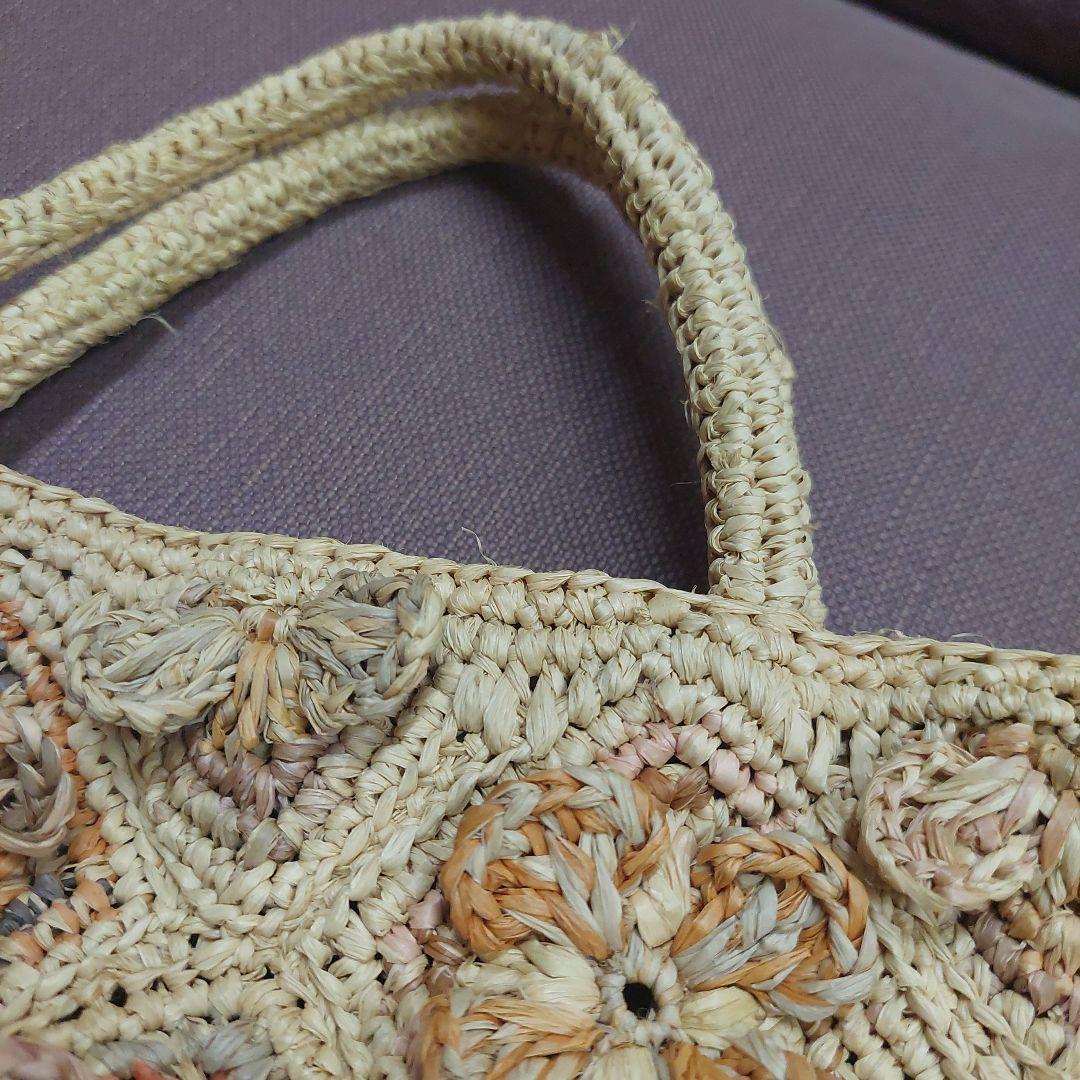 [お値下げ]ソフィーディガール　大きなトートバッグ　ラフィアバッグ　新品未使用