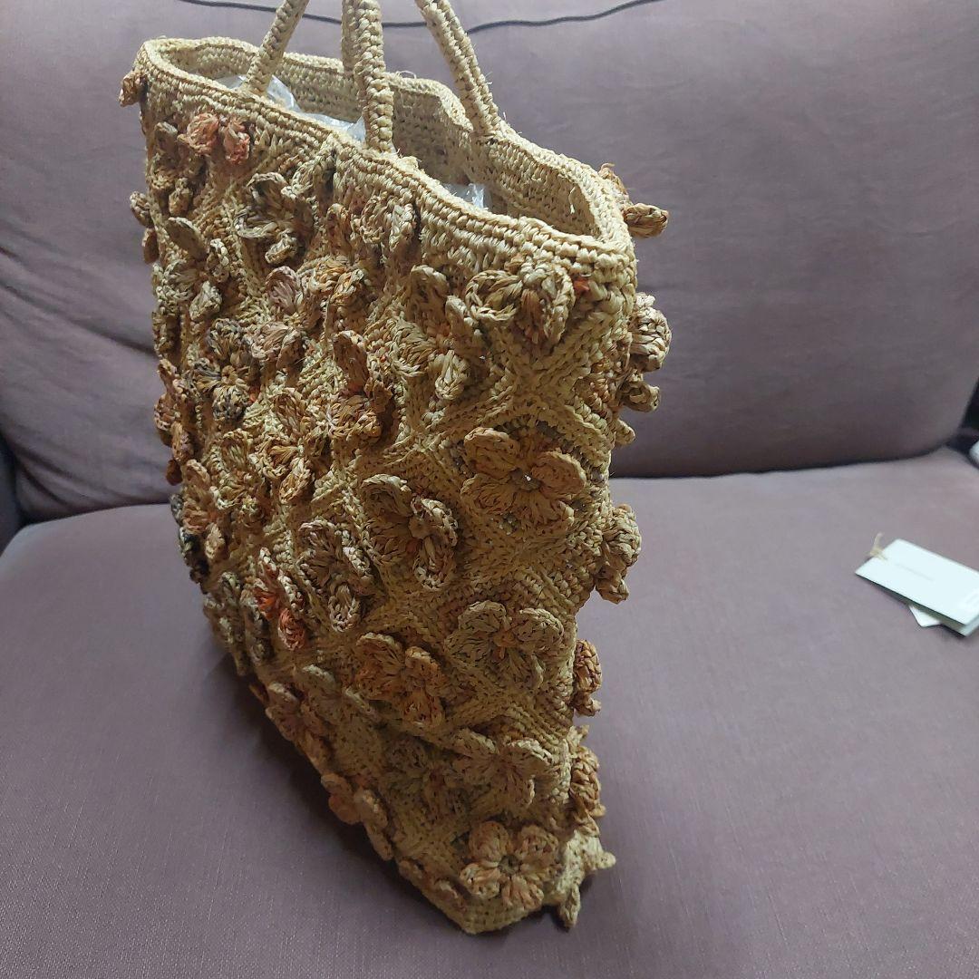 [お値下げ]ソフィーディガール　大きなトートバッグ　ラフィアバッグ　新品未使用