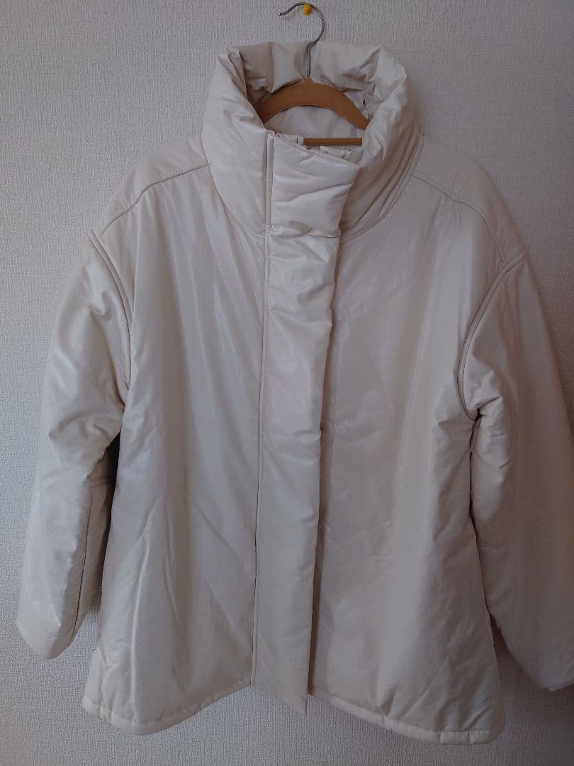 ヤマダヤ　FIKA　フェイクレザーアウター　中綿ブルゾン