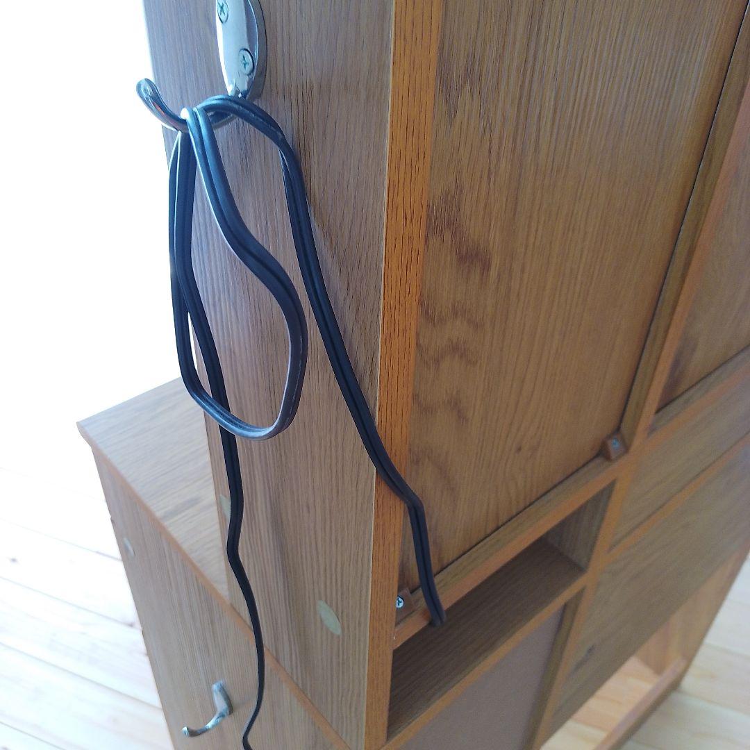 【お値下げ】3面鏡 シンプルドレッサー・鏡台　スツール付き