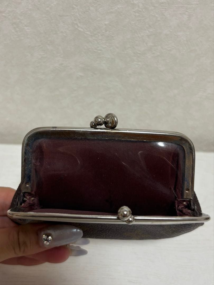 Louis Vuitton がま口ケース ダークブラウン