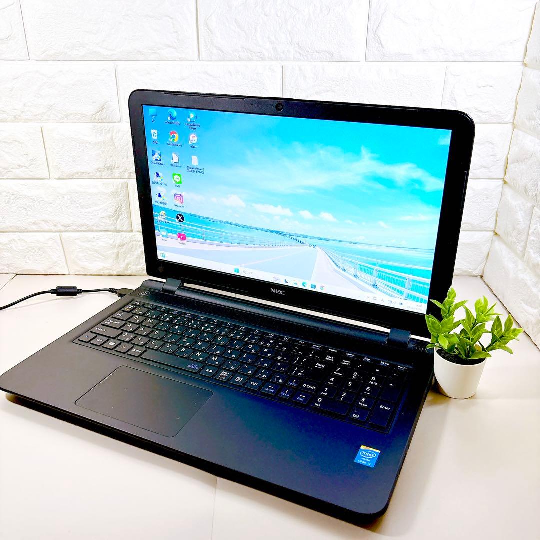 大容量たっぷり保存✨新品メモリ8GB カメラ すぐ使える ノートパソコン NEC