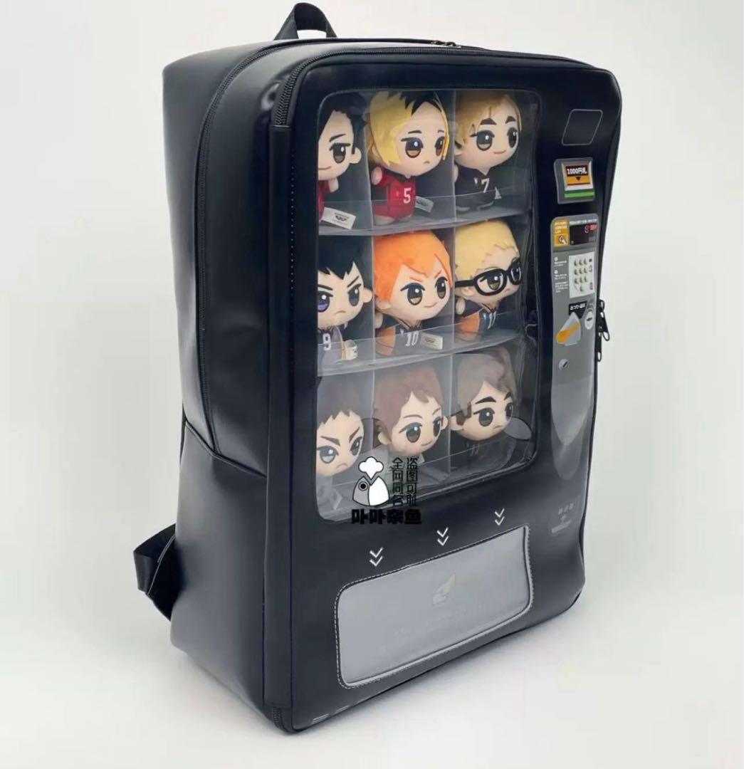 卟卟杂鱼　正規品　自販機型リュック　黒　痛バ　痛リュック