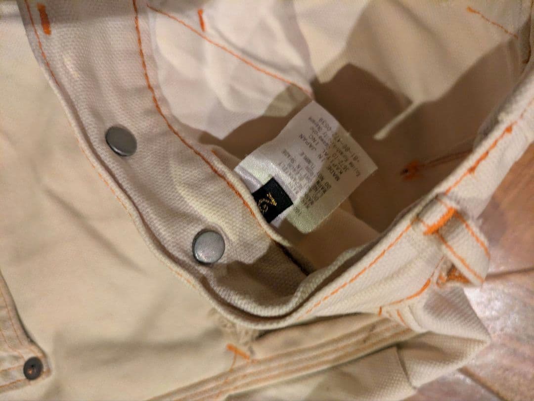 キャピタル　KAPITAL ダブルニー ヒッコリー ランバーパンツ