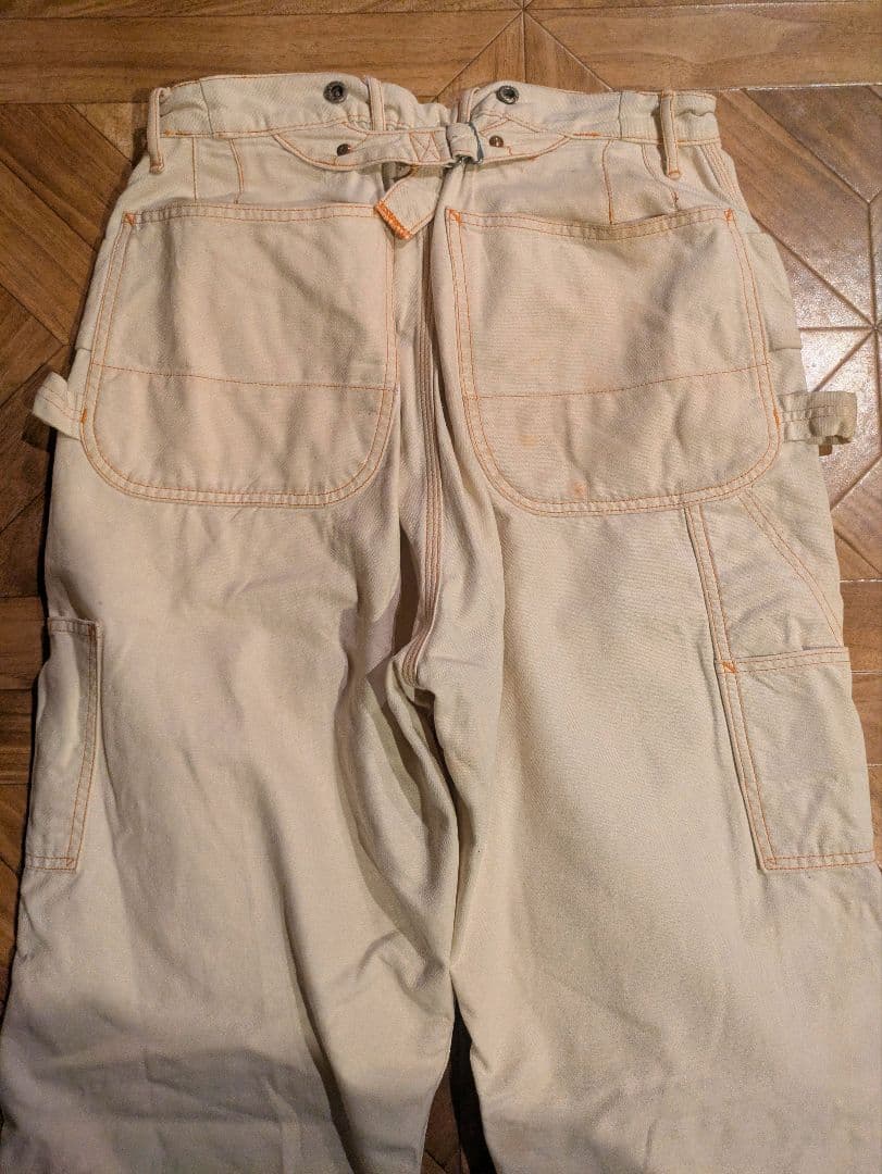 キャピタル　KAPITAL ダブルニー ヒッコリー ランバーパンツ