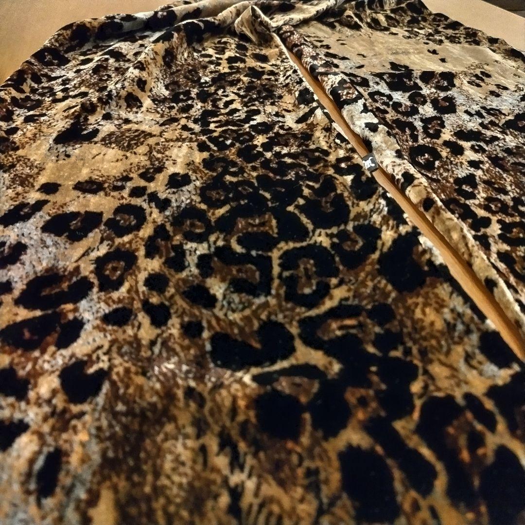 ＲＯＥＮブラウン レオパード柄 ベルベット ストール