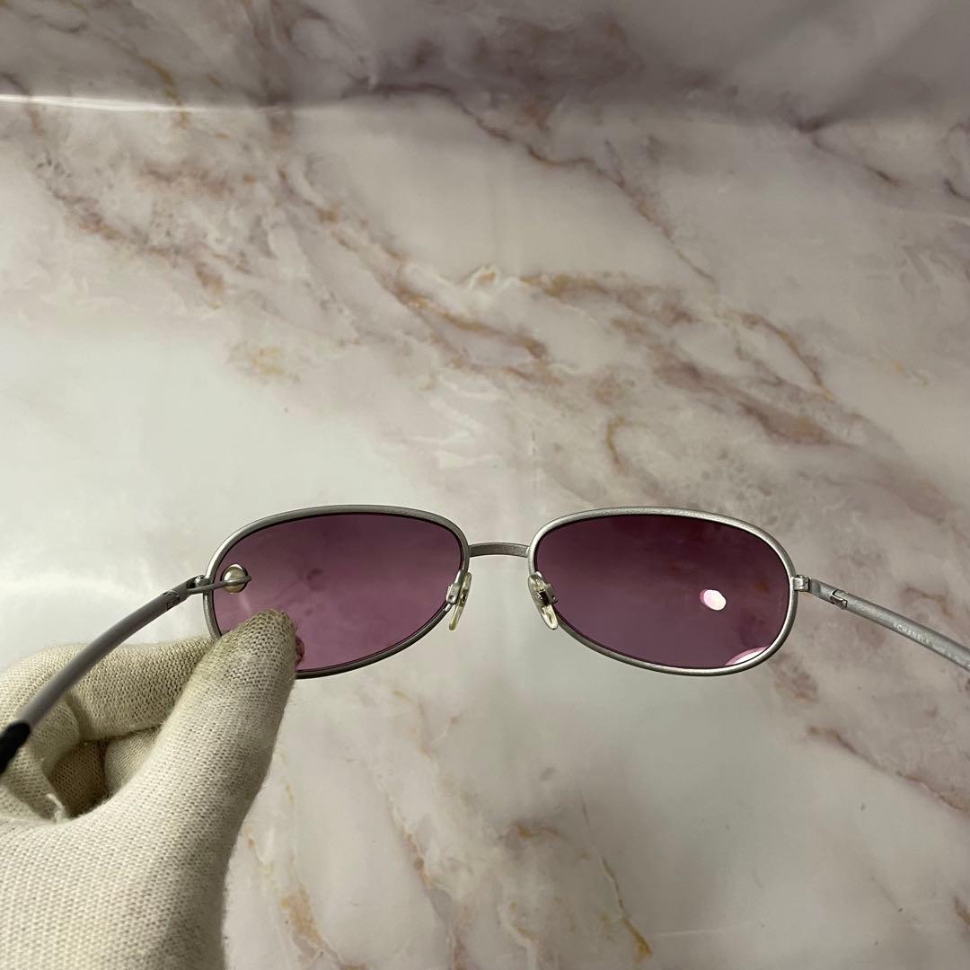 CHANEL シャネル パール オーバル Y2K サングラス ケース付き