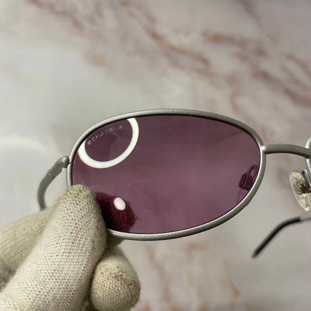 CHANEL シャネル パール オーバル Y2K サングラス ケース付き
