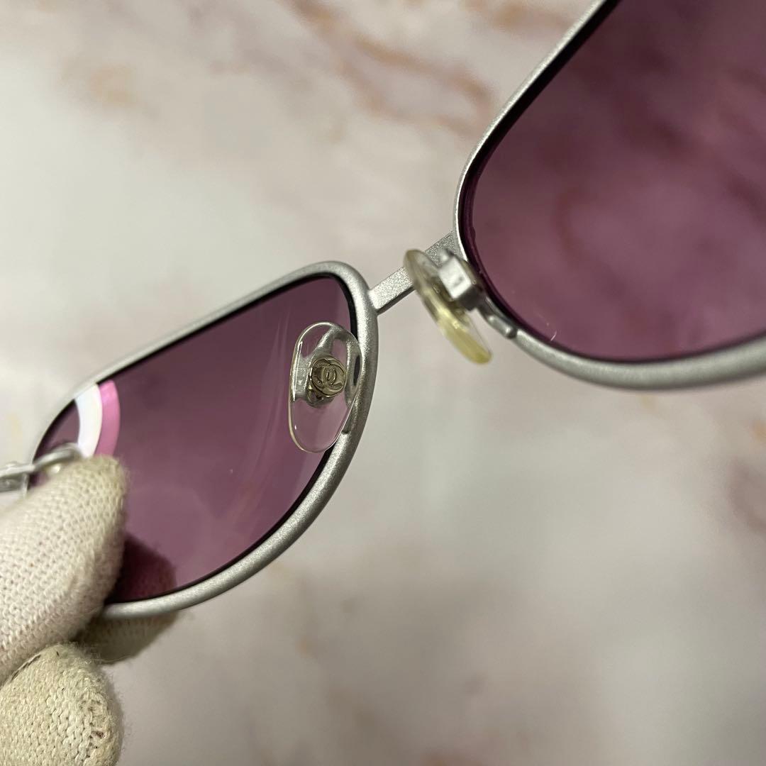 CHANEL シャネル パール オーバル Y2K サングラス ケース付き