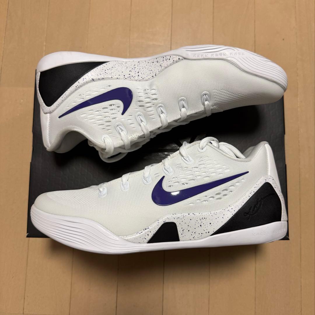 Nike KOBE9 Low 27.5cm ホワイトパープル