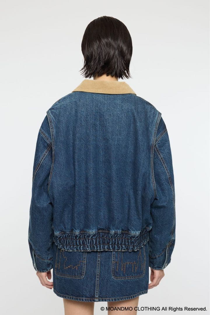 MOUSSY MOANDMO DENIM PADDED ジャケット