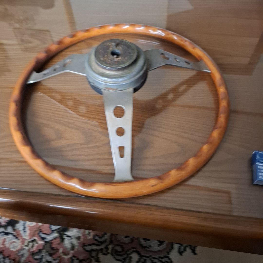 お*ぃ様 木製ハンドル ステアリングホイール