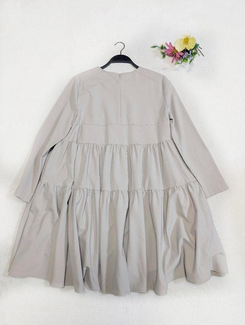 ヨリ Yori ウォーム ティアード ワンピース チュニック 38 M