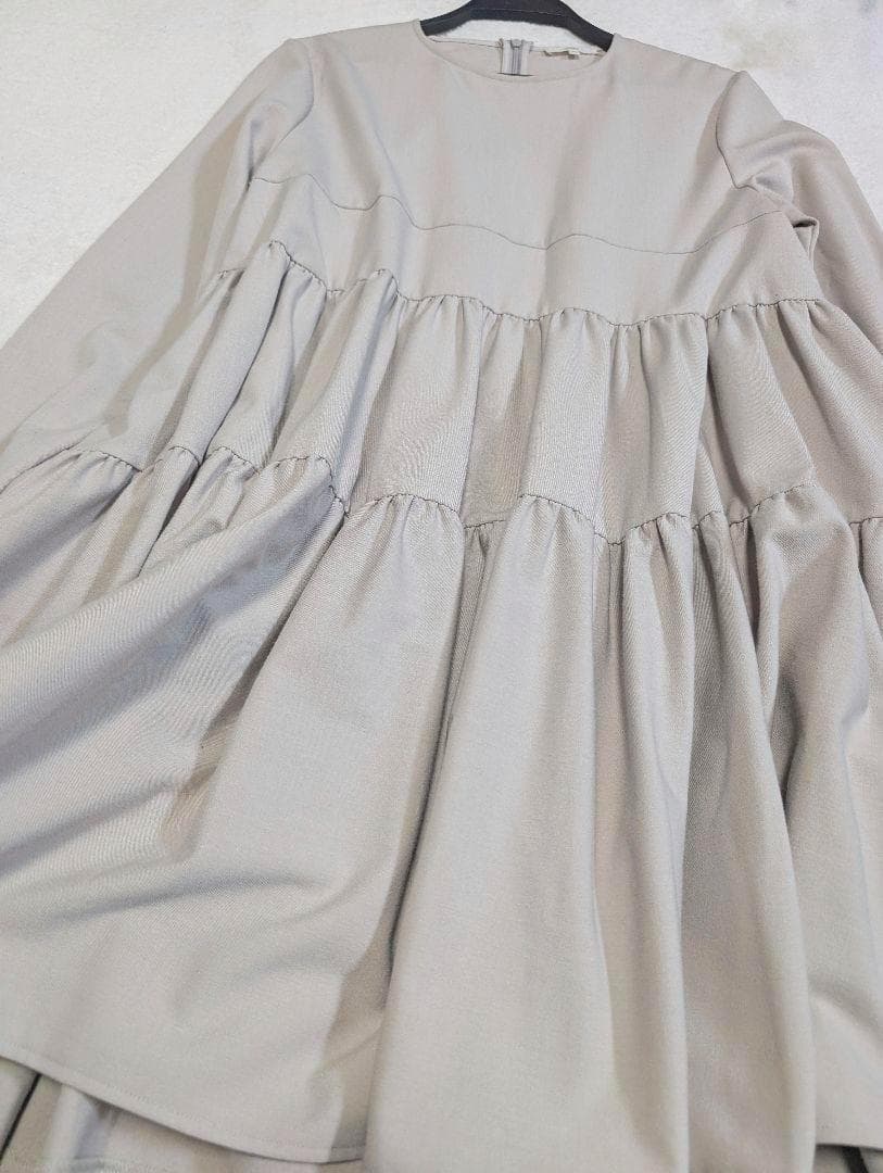 ヨリ Yori ウォーム ティアード ワンピース チュニック 38 M