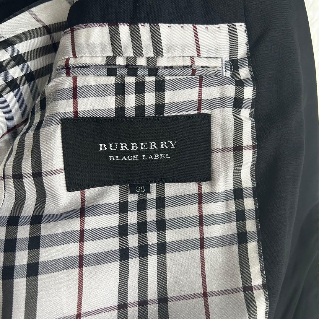 バーバリーブラックレーベル　銀ボタンジャケットSuper120 ノバチェック
