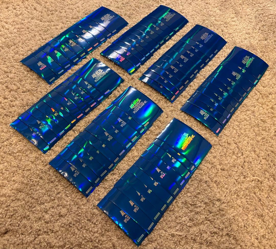 遊戯王 スリーブ 初期 ロゴ 青 ブルー 機械の叛乱 70枚