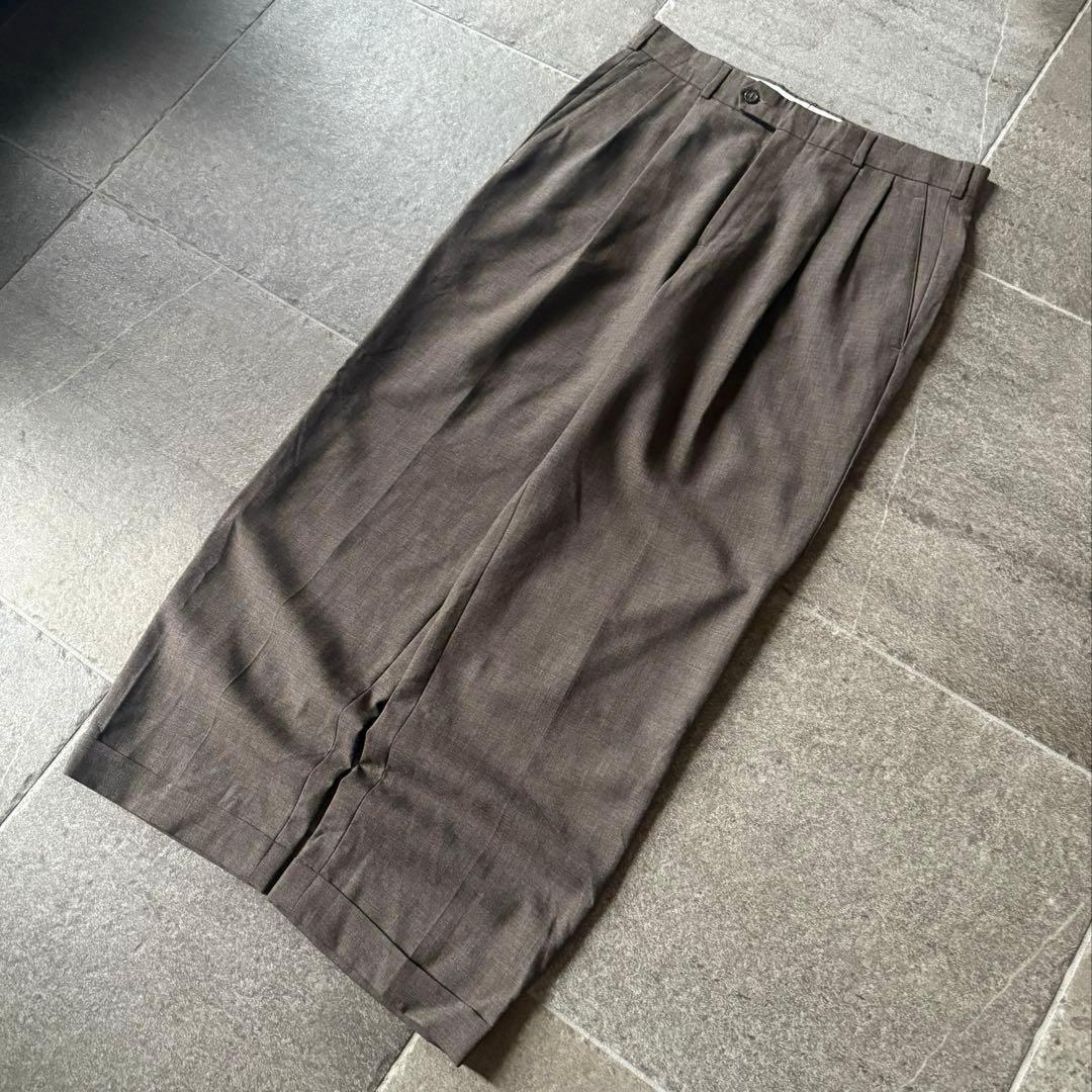 90s ワイドストレート 2タック スラックス \