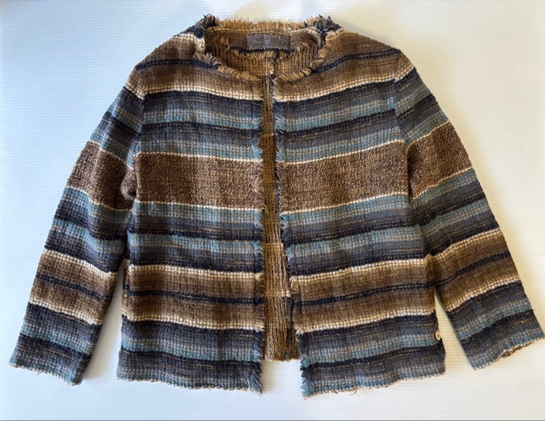 45R(フォーティーファイブアール)ボーダーカーディガン＊2＊美品