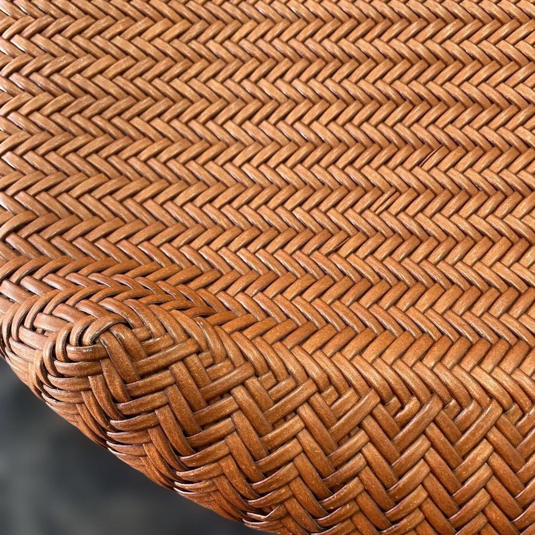 本革　リアルレザーカゴバッグ　 ブラウン インナーバック付き