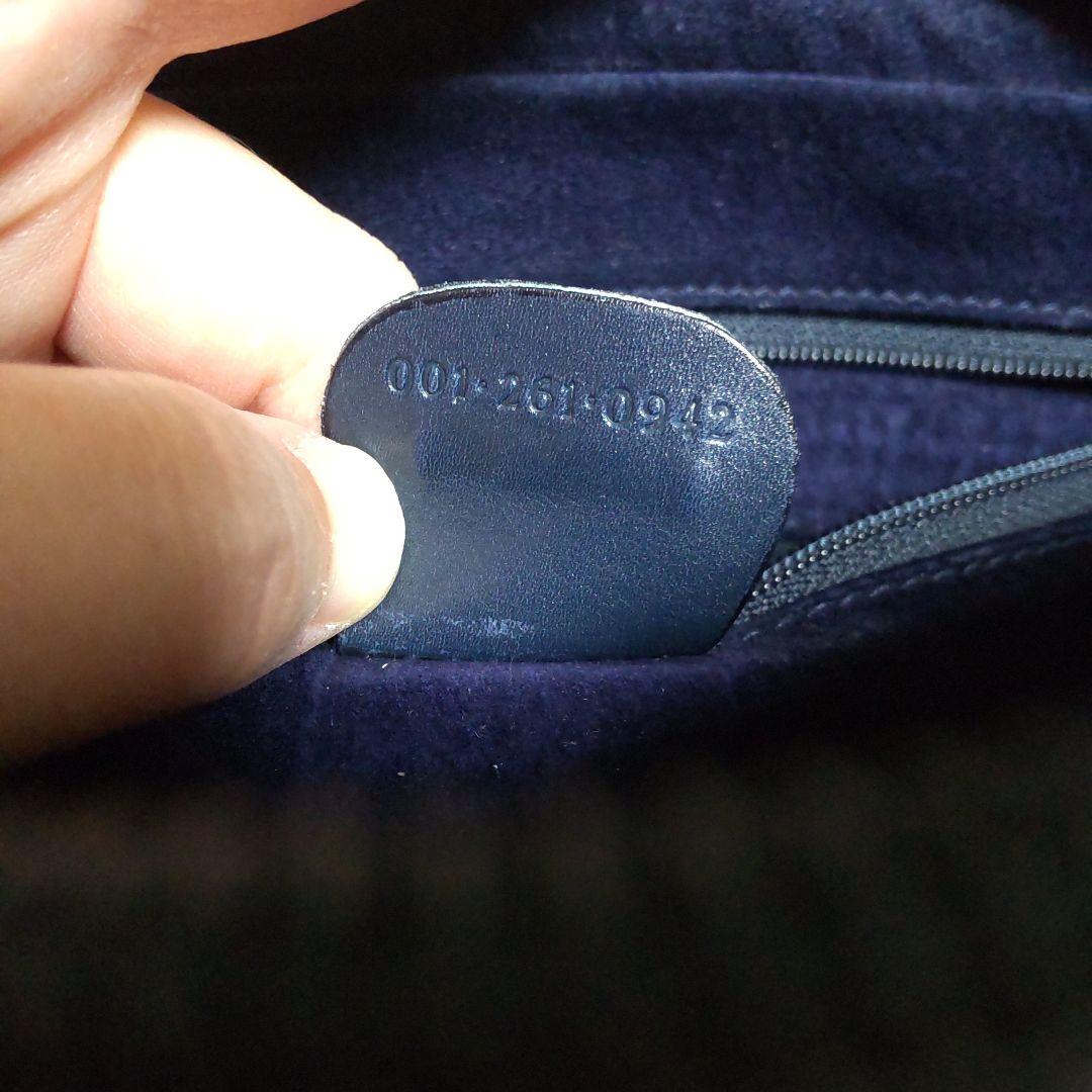 オールドGUCCI ネイビー ショルダーバッグ