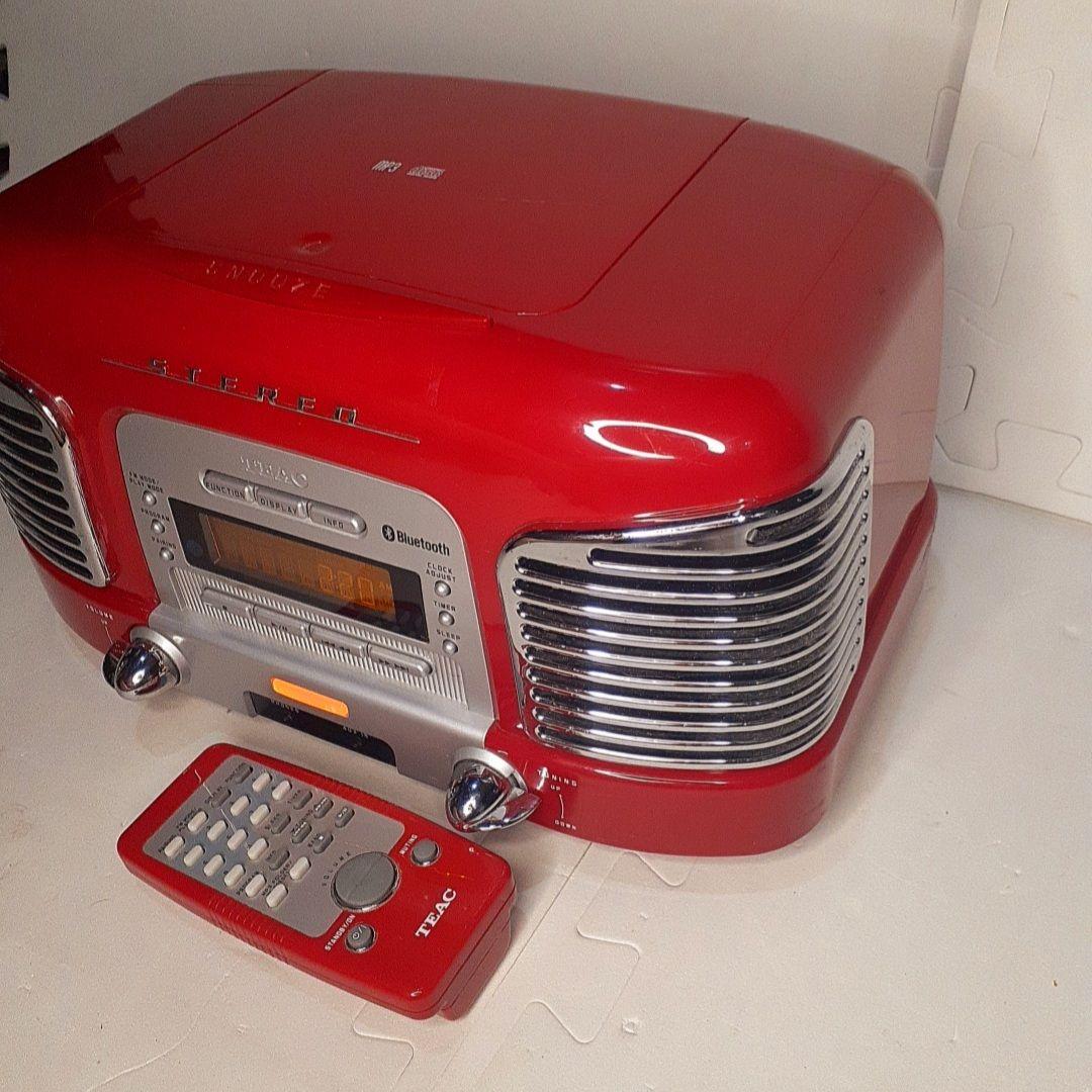 【レア美品】TEAC SL-D930 レッド CD ラジオ bluetooth