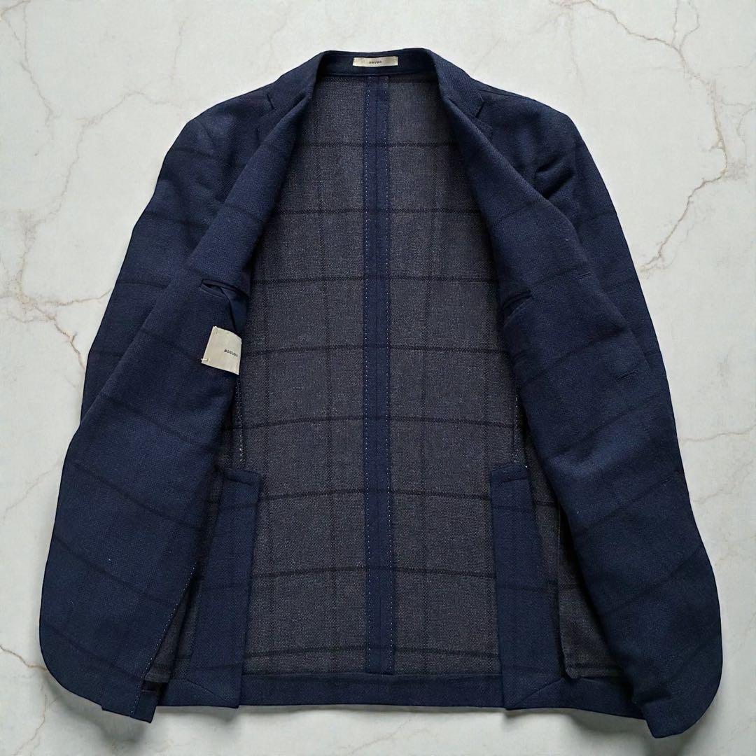 極美品 BOGLIOLI テーラードジャケット DOVER アンゴラ混ウール50