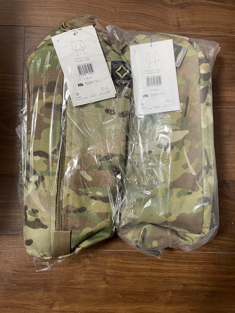 （未使用品）Helinox タクティカルチェアL 2脚セット　マルチカモ