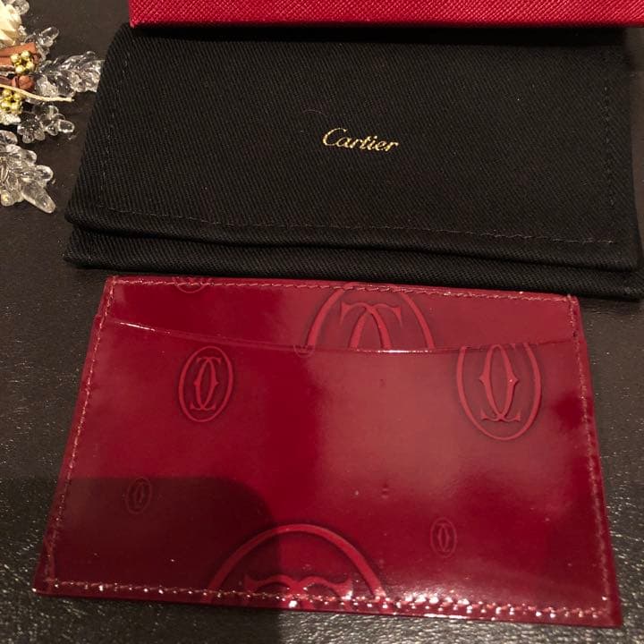 Cartier♡カルティエ♡ハッピーバースデー　カードケース　美品　レア　赤