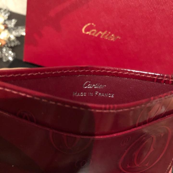 Cartier♡カルティエ♡ハッピーバースデー　カードケース　美品　レア　赤