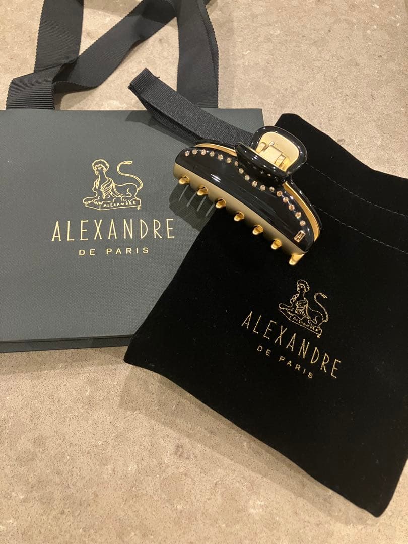 アレクサンドルドゥパリパリ　ヴァンドーム　クリップ　ブラック